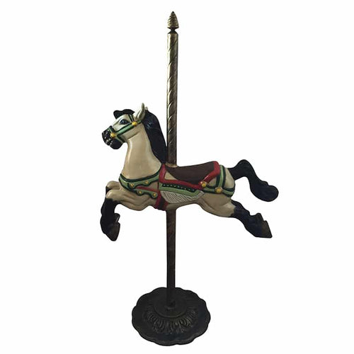 Carousel pony with Long Pole Aluminum Home Décor