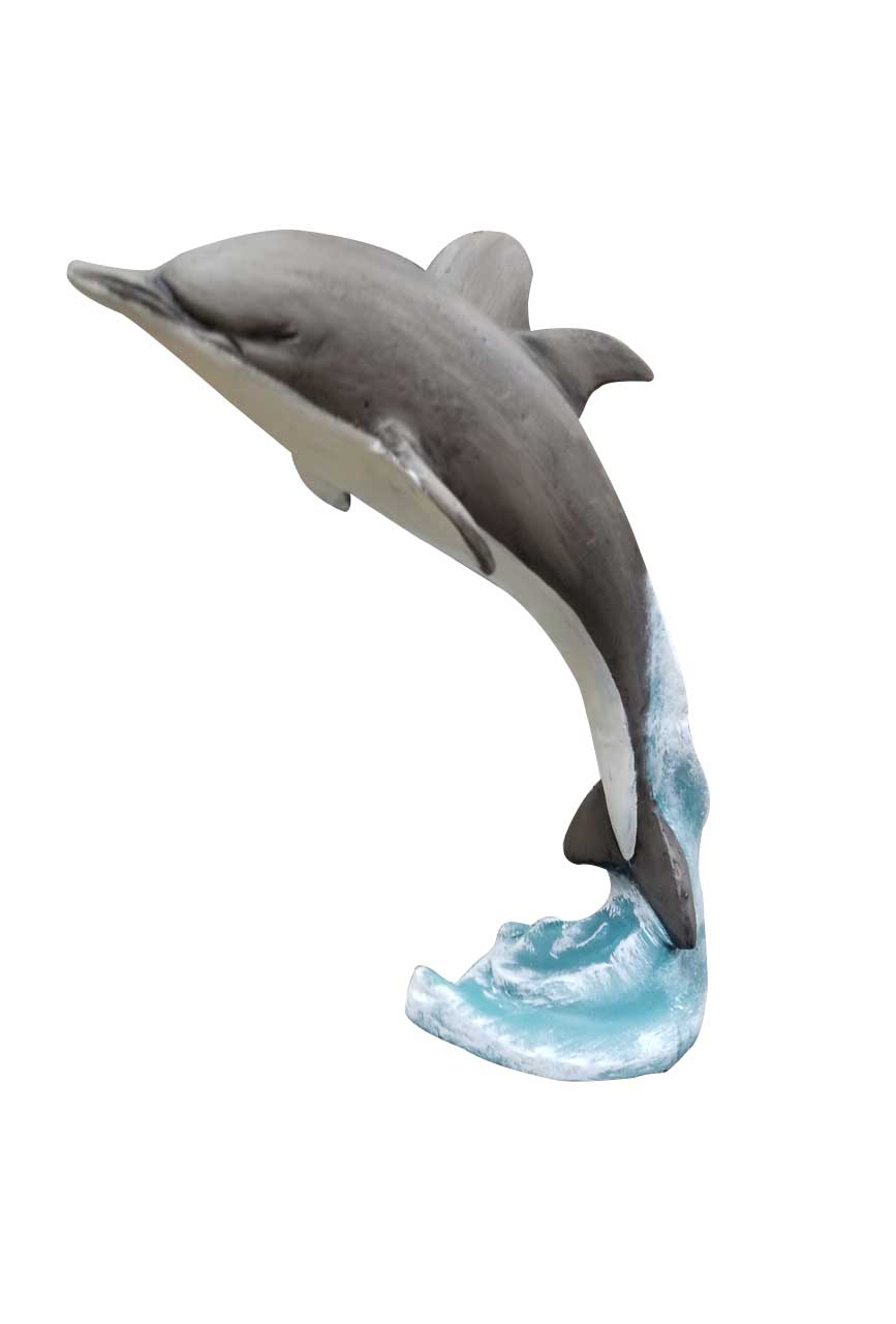 Natural Colored Desktop Dolphin Aluminum Home Decor