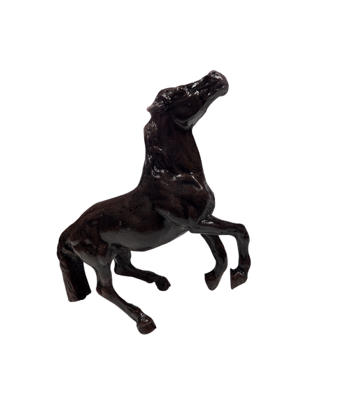 Desktop Rearing Horse Aluminum Home Decor