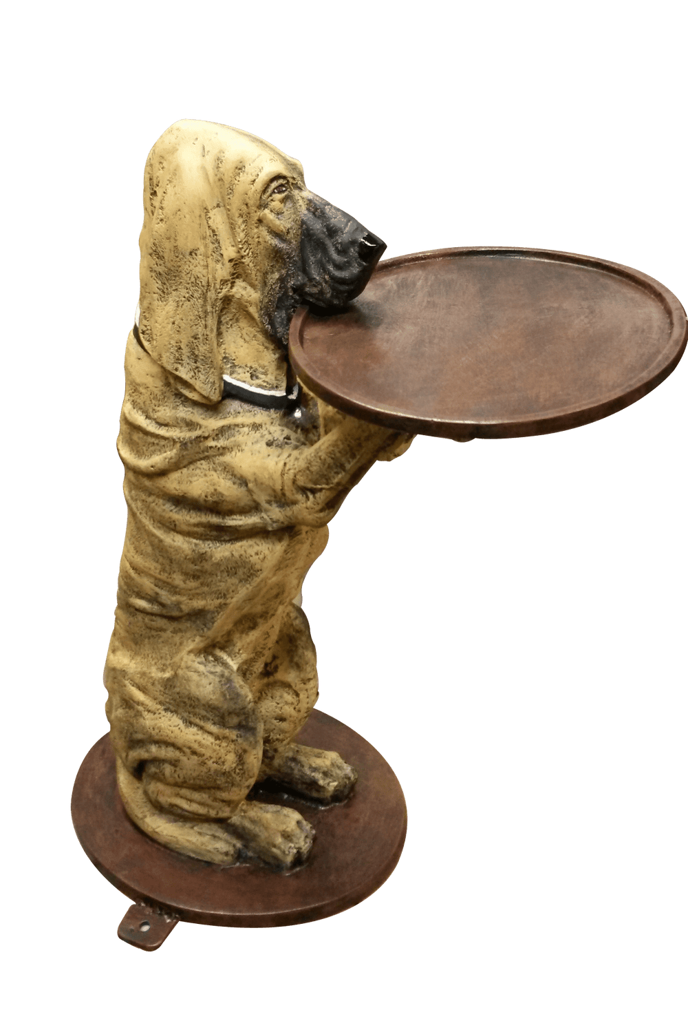 Custom Colored Basset Hound Dog Holding a Tray Aluminum Home Decor