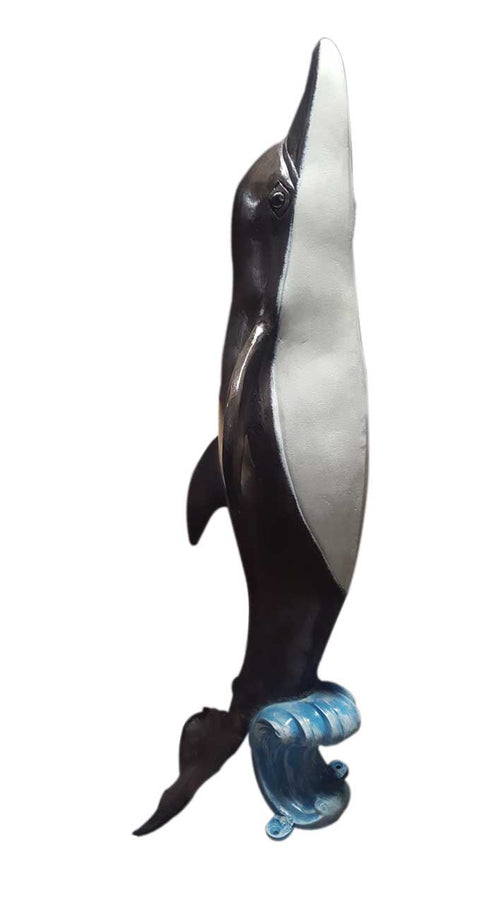 Dolphin 5ft with Water Sprout Aluminum Outdoor Statues