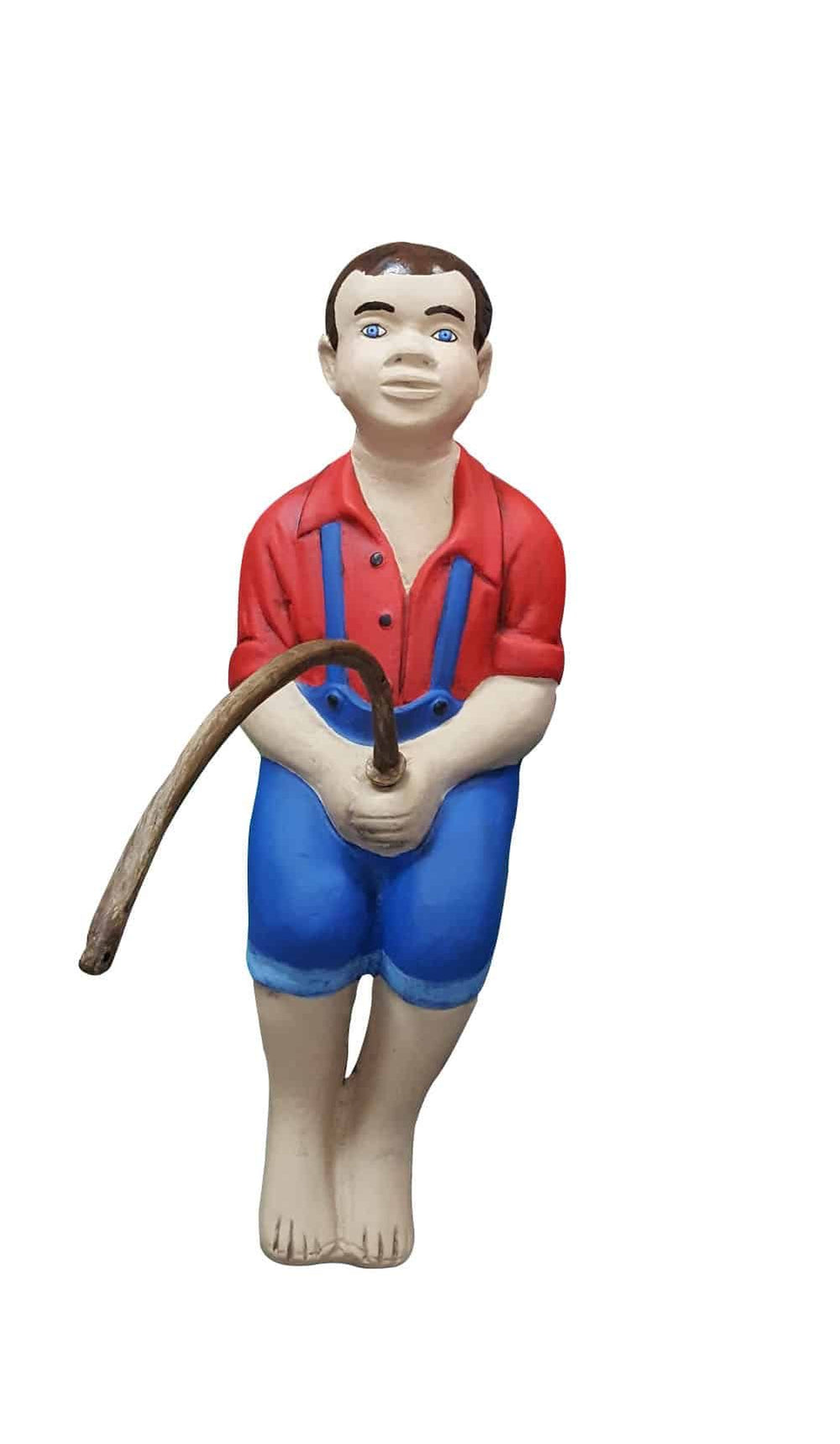 Big Boy Fishing Sitting Custom Color Aluminum Outdoor Decor