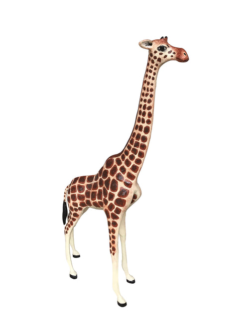 Custom Painted 3 FT Giraffe (Orange Spots) Aluminum Garden Decor