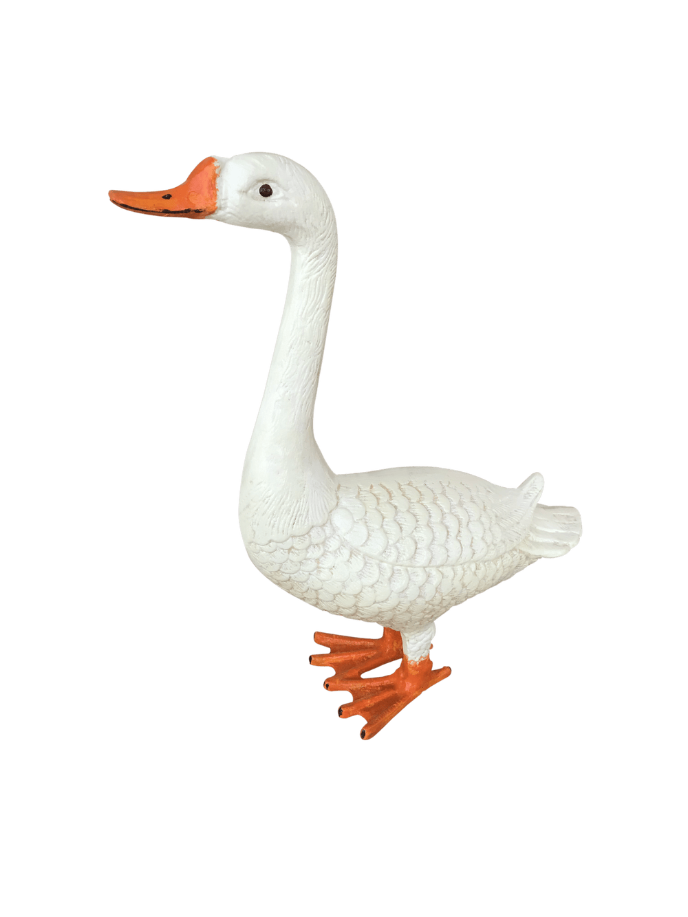 Standing Goose (Custom Painted White) Aluminum Garden Decor