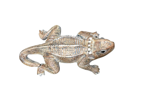 Iguana Custom Painted Aluminum Garden Statues