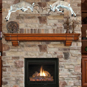Pair of Jumping Deer Wall Mount Aluminum Home Decor