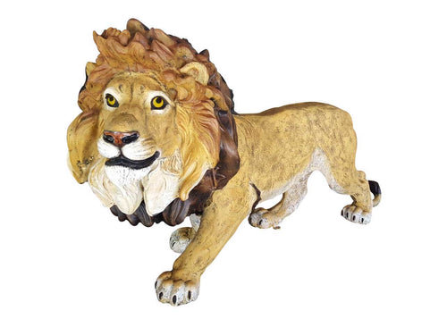 Custom Colored Large Walking Lion Aluminum Outdoor Statues