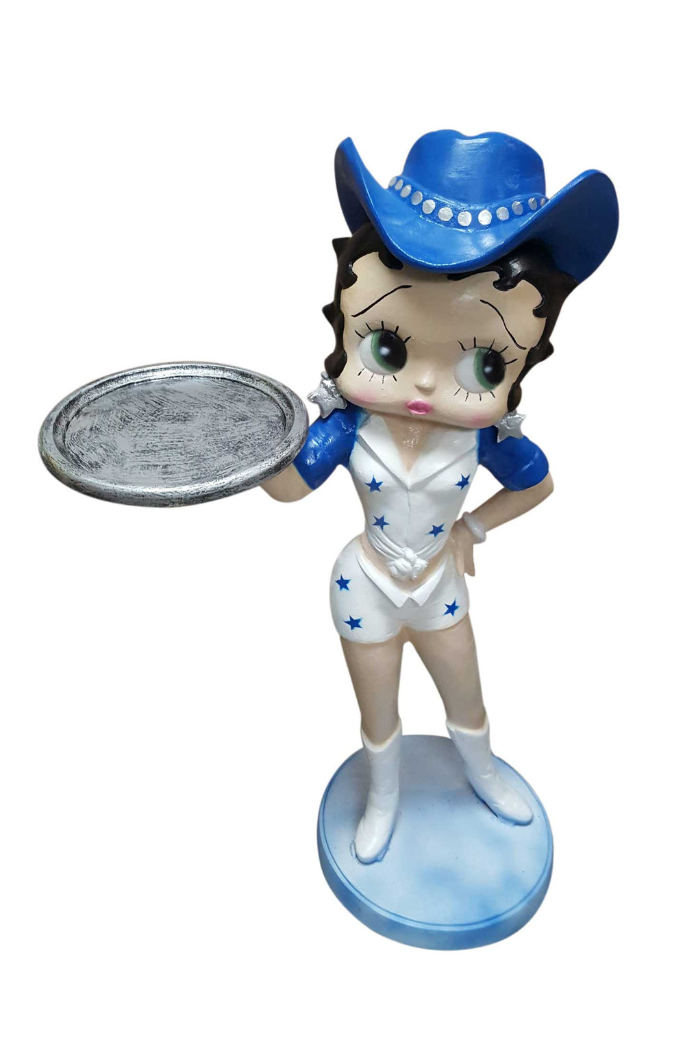 Betty Boop Cowboy in Blue Aluminum Indoor/Outdoor Decor