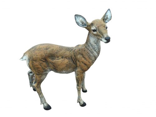 Family of Deer in Golden Color (Set H) Aluminum Garden Statues