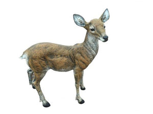 Family of Deer in Golden Color (Set H) Aluminum Garden Statues