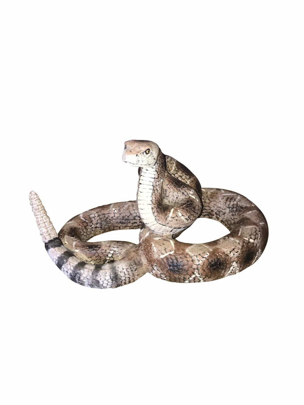 Custom Painted Rattlesnake Aluminum Garden Statues