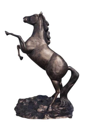 Rearing Mustang 9 Ft Aluminum Outdoor Statues in Bronzed Color