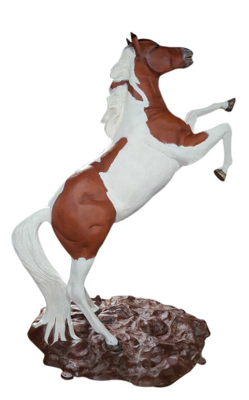 Rearing Mustang 9 Ft Custom Painted Aluminum Outdoor Statues