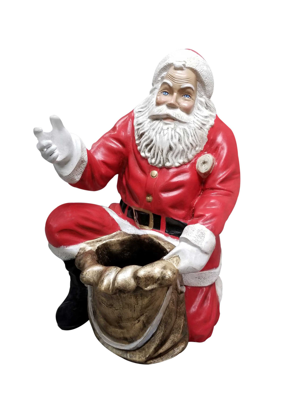 Custom Painted Santa Claus Aluminum Outdoor Statues