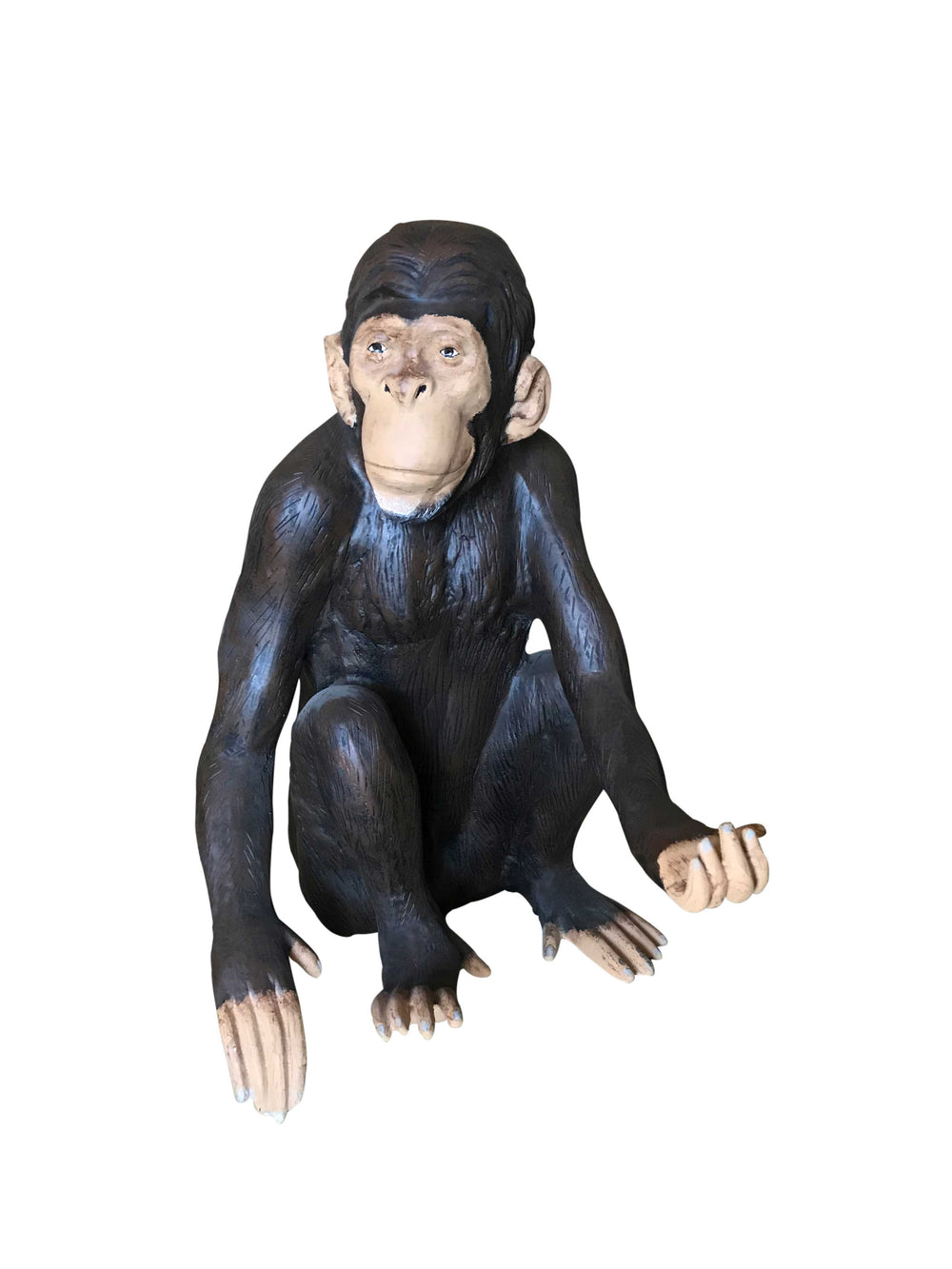 Natural Colored Sitting Monkey Aluminum Indoor/Outdoor Statues