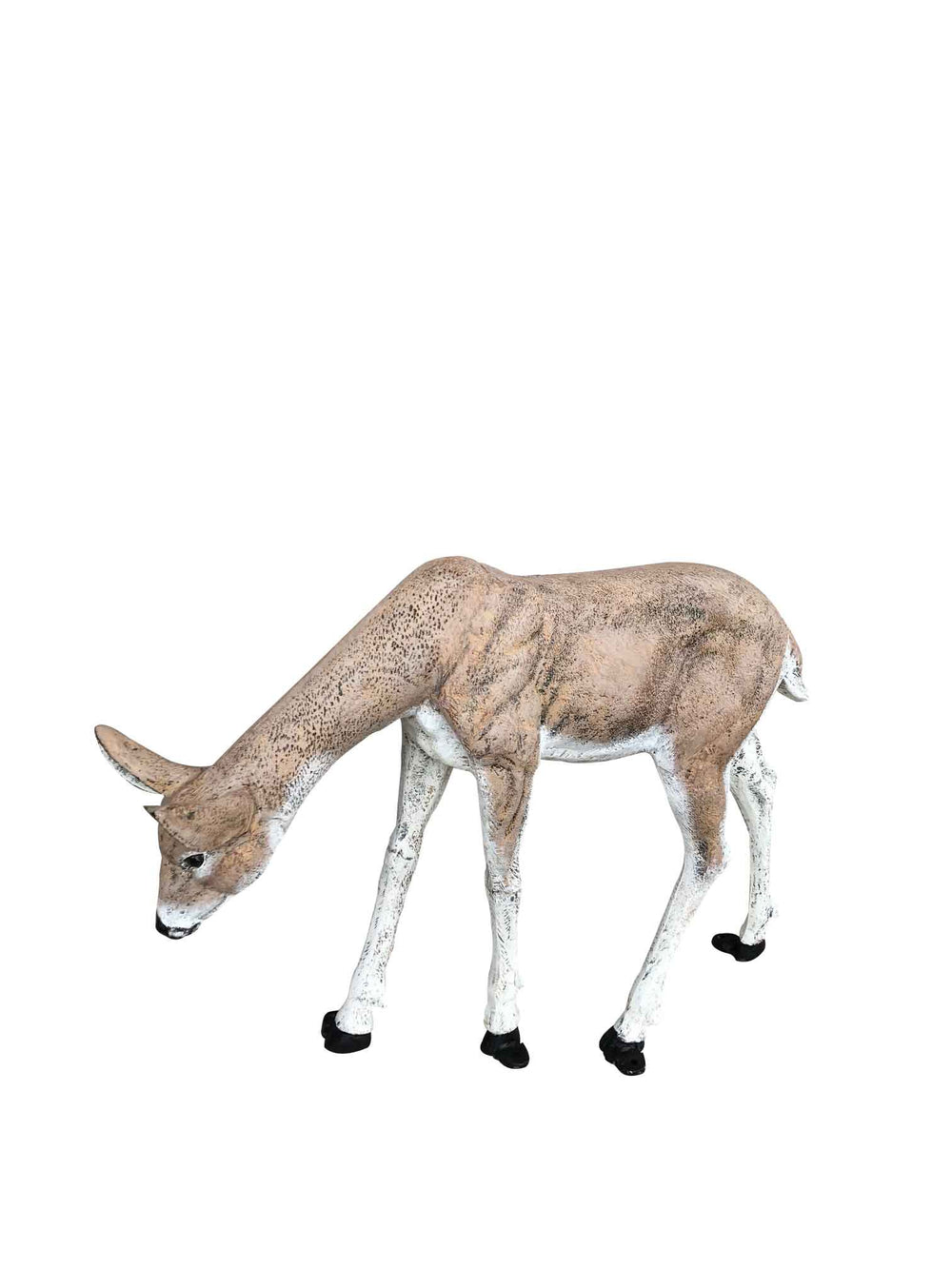 Family of Deer in Natural Color (Set D) Aluminum Garden Statues