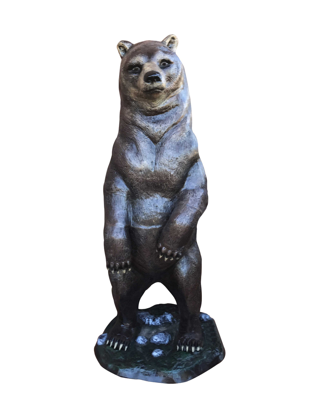 Standing Bear 5 Ft Aluminum Outdoor Decor in Natural Color