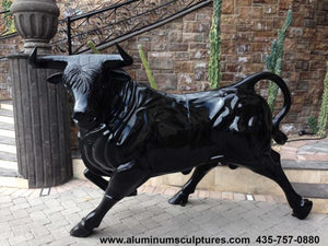 Wall Street Bull Aluminum Outdoor Statues